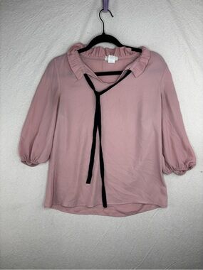April women’s small pink blouse top